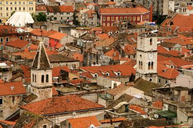 Část chorvatského města Šibenik