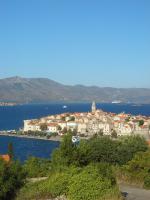 Chorvatské ostrovy - pohled na Korčulu