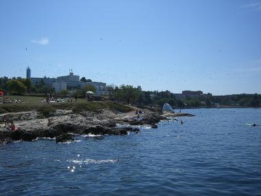 Chorvatsko - pláž Zelena Laguna